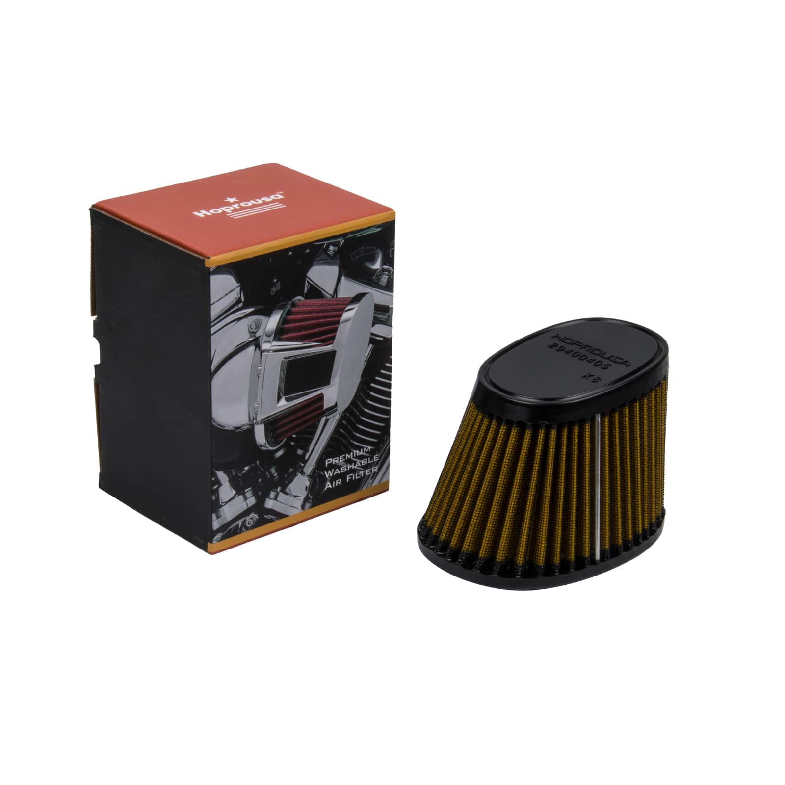 Hoprousa 117 Air Filter for '18-later Softail '17-later Touring with Heavy Breather (OEM#29400406)117 Engine Pre-oiled Washable - Image 12