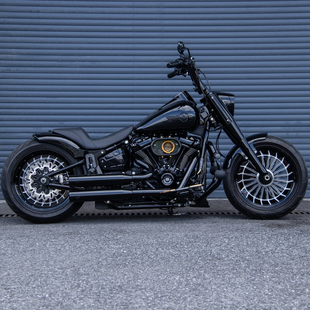 Custom Motorcycle 3D Hollow-out Blade Cast Forged Rear Front Wheels for 2018-2024 Harley Softail Fat Boy Breakout Street Bob - Image 7