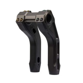 Hoprousa Aluminum Gray 8-12″ Risers with 2.5″ Pullback For 1 /1.25″ Adjustable Handlebar