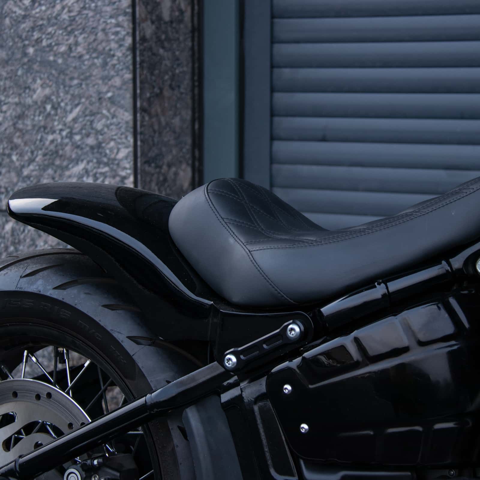 Motorcycle Solo Seat '18-later Street Bob Fatbob Low Rider Fit Hoprousa Short Rear Fender 180/200mm - Image 2