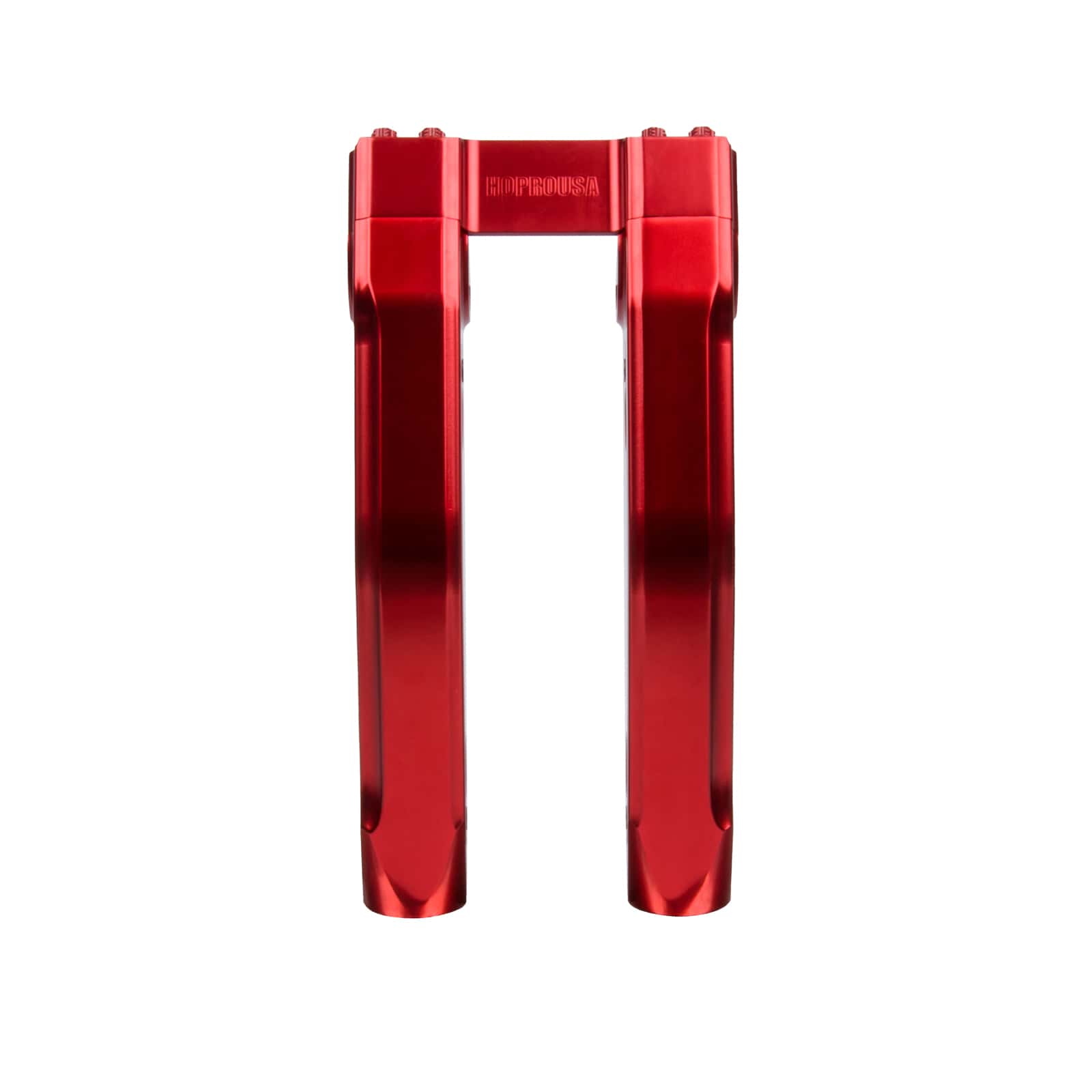 Hoprousa Aluminum Red 8-12" Risers with 2.5" Pullback For 1 /1.25" Adjustable Handlebar - Image 5