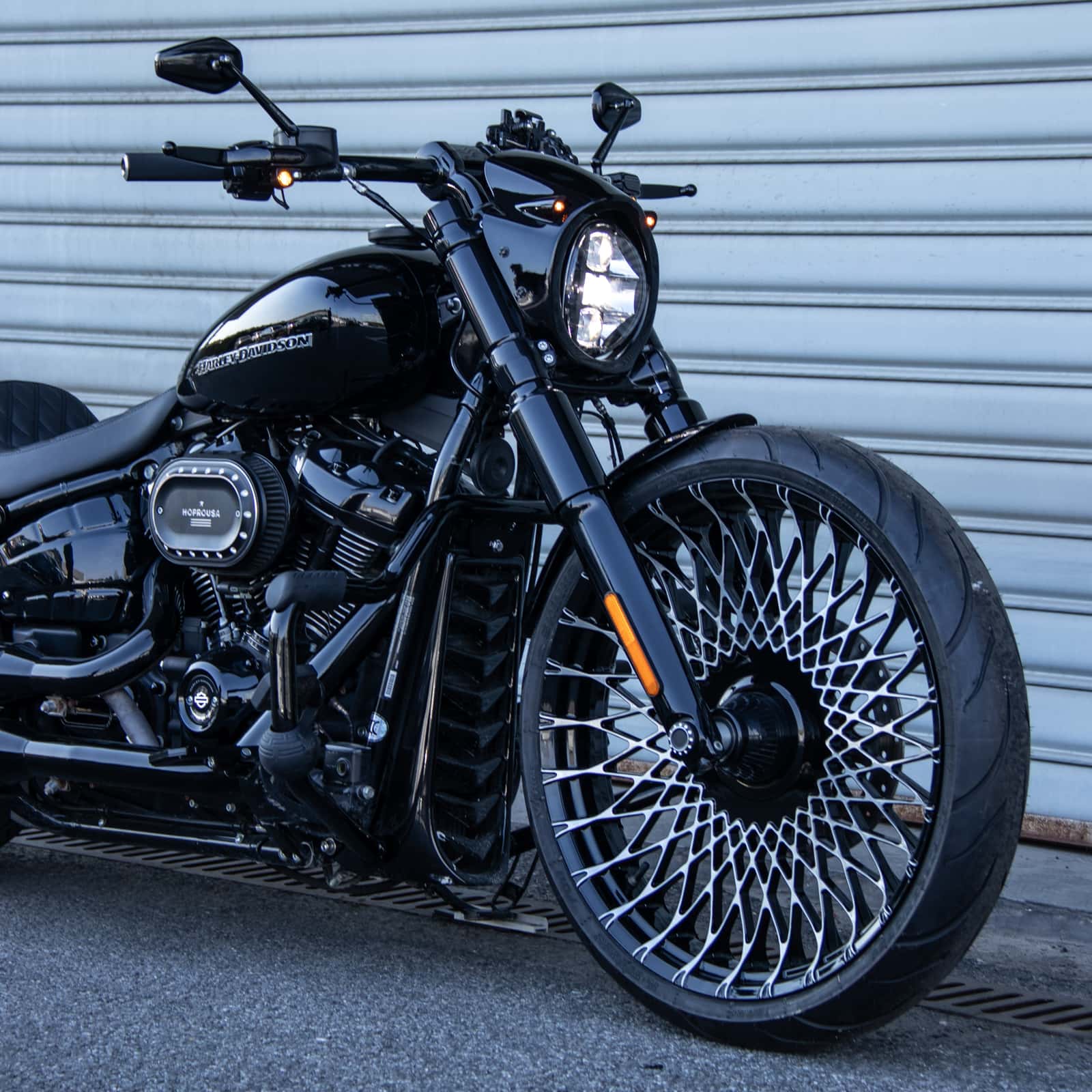 Custom Motorcycle Cast Forged Spider Spokes Rear Front Wheels Rims for 2018-2024 Harley Street Bob Softail Fat Boy Breakout - Image 7