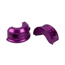 Hopero Motorcycle Handlebar Brake Clutch Perch Half Clamps Fixed Clips for Harley Aluminum