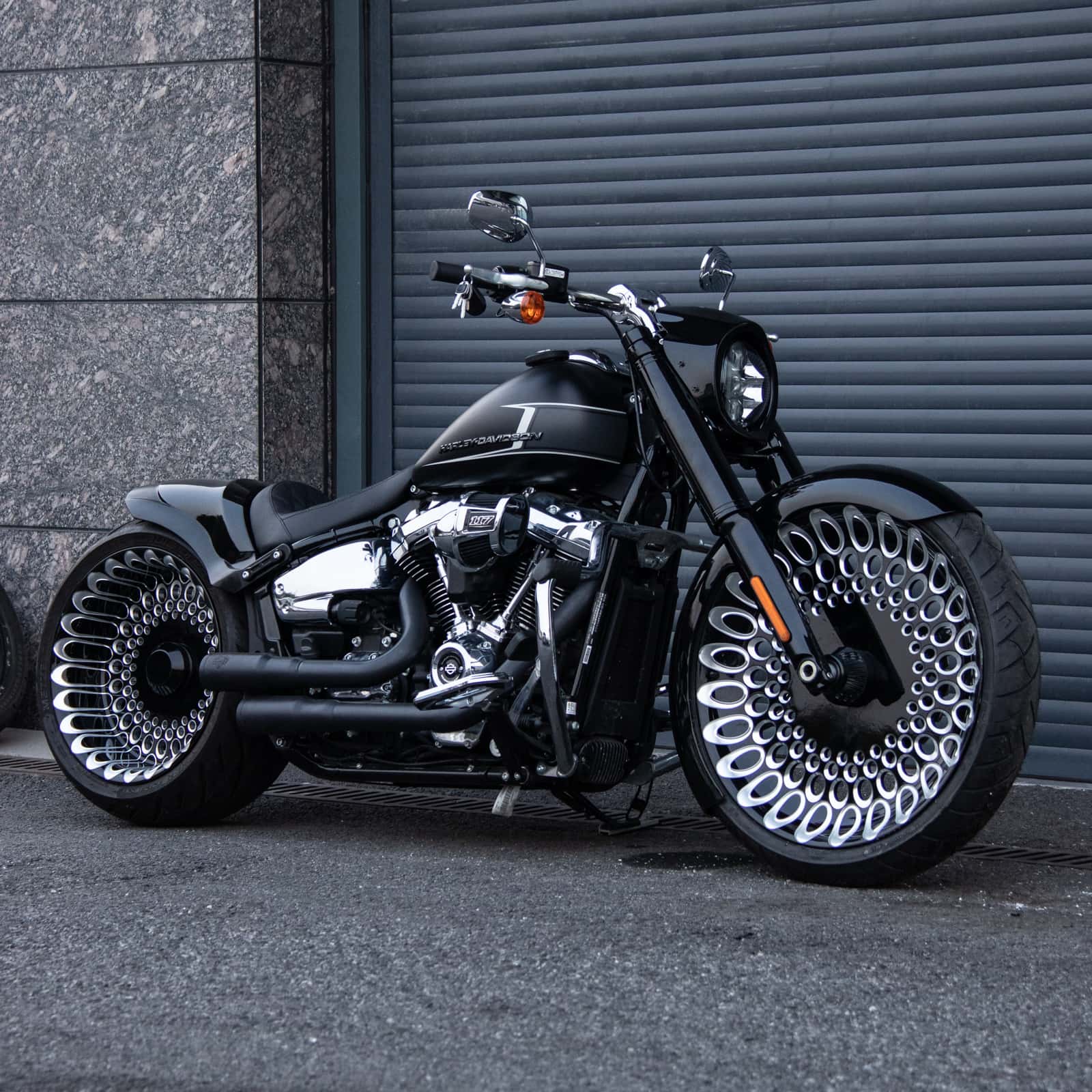 Fat Hole Cast Forged Rear Front Wheels Rims for 2018-2024 Harley Softail Fat Boy Breakout Street Bob Low Rider S - Image 10