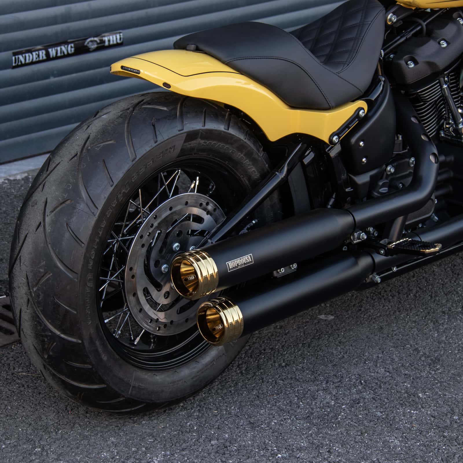Excellent Sound Motorcycle Bright BLACK Mufflers for Haley Softail Exhaust Sets Short Shots Exhaust Pipes System - Image 5