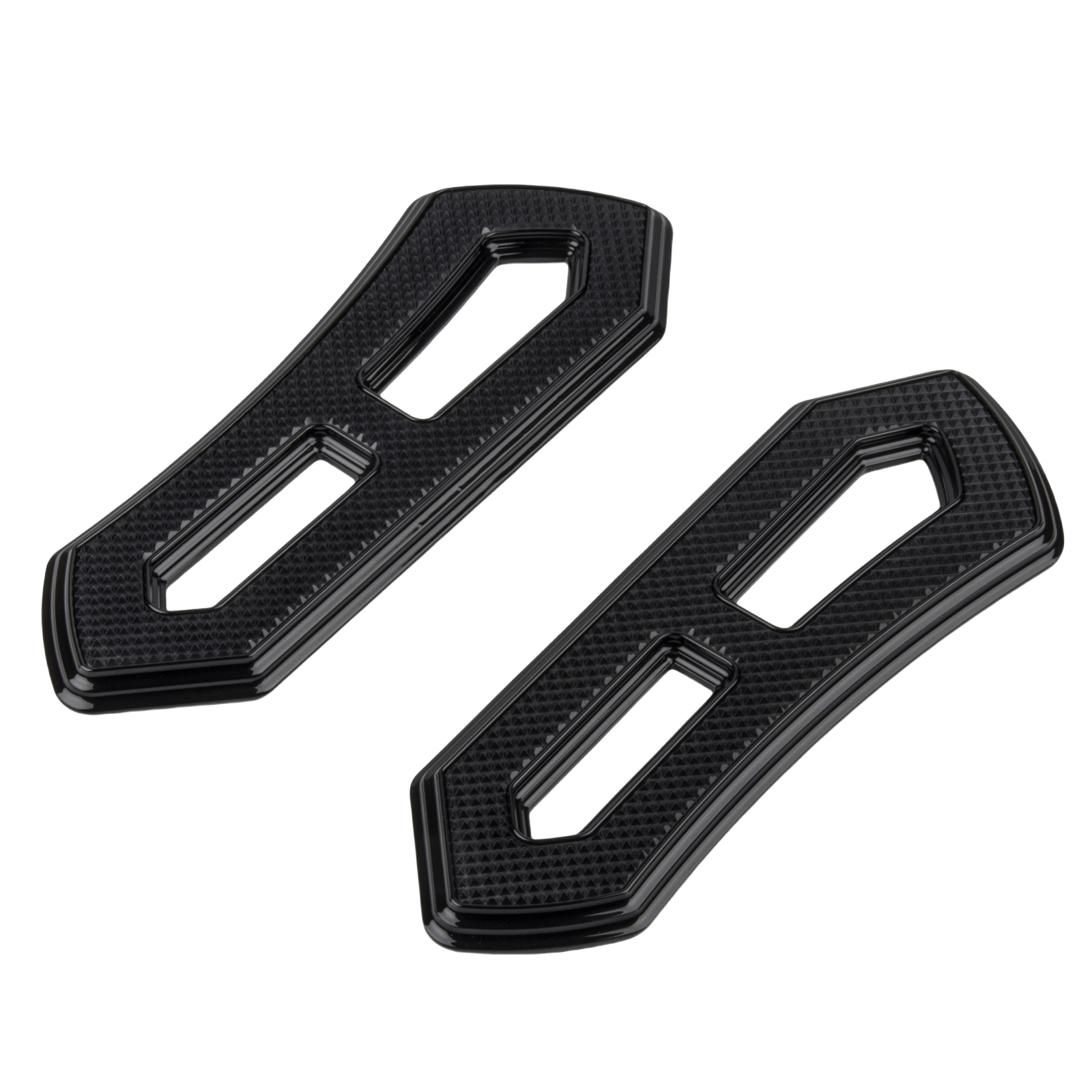 Hopero Rider FootBoards for 1986-2024 Touring Street Glide Road Glide Dyna Black Battle Axe Diamond Hollow-out