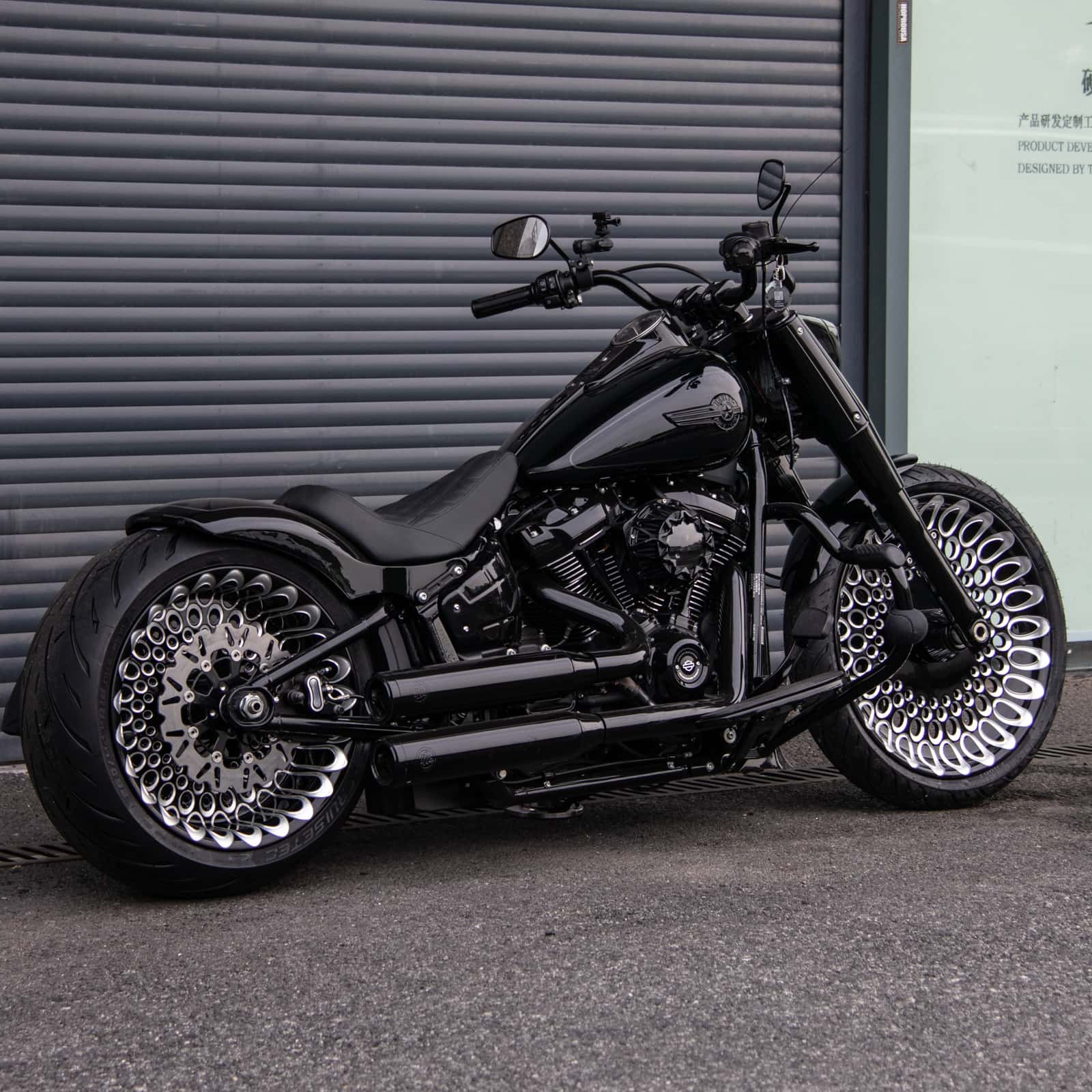 Fat Hole Cast Forged Rear Front Wheels Rims for 2018-2024 Harley Softail Fat Boy Breakout Street Bob Low Rider S - Image 11