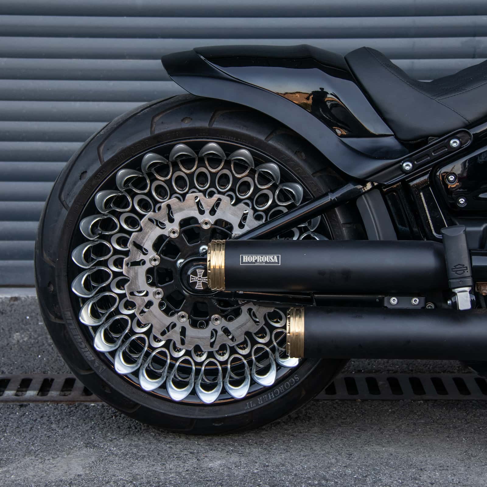 Excellent Sound Motorcycle Bright BLACK Mufflers for Haley Softail Exhaust Sets Short Shots Exhaust Pipes System - Image 6