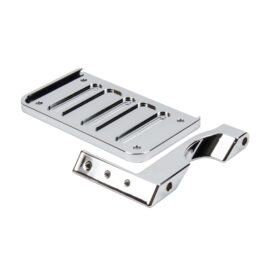 Motorcycle Side Mount License Chrome Plate Bracket Compatible with ’18-Later Softail Fatboy Breakout Slim Streetbob