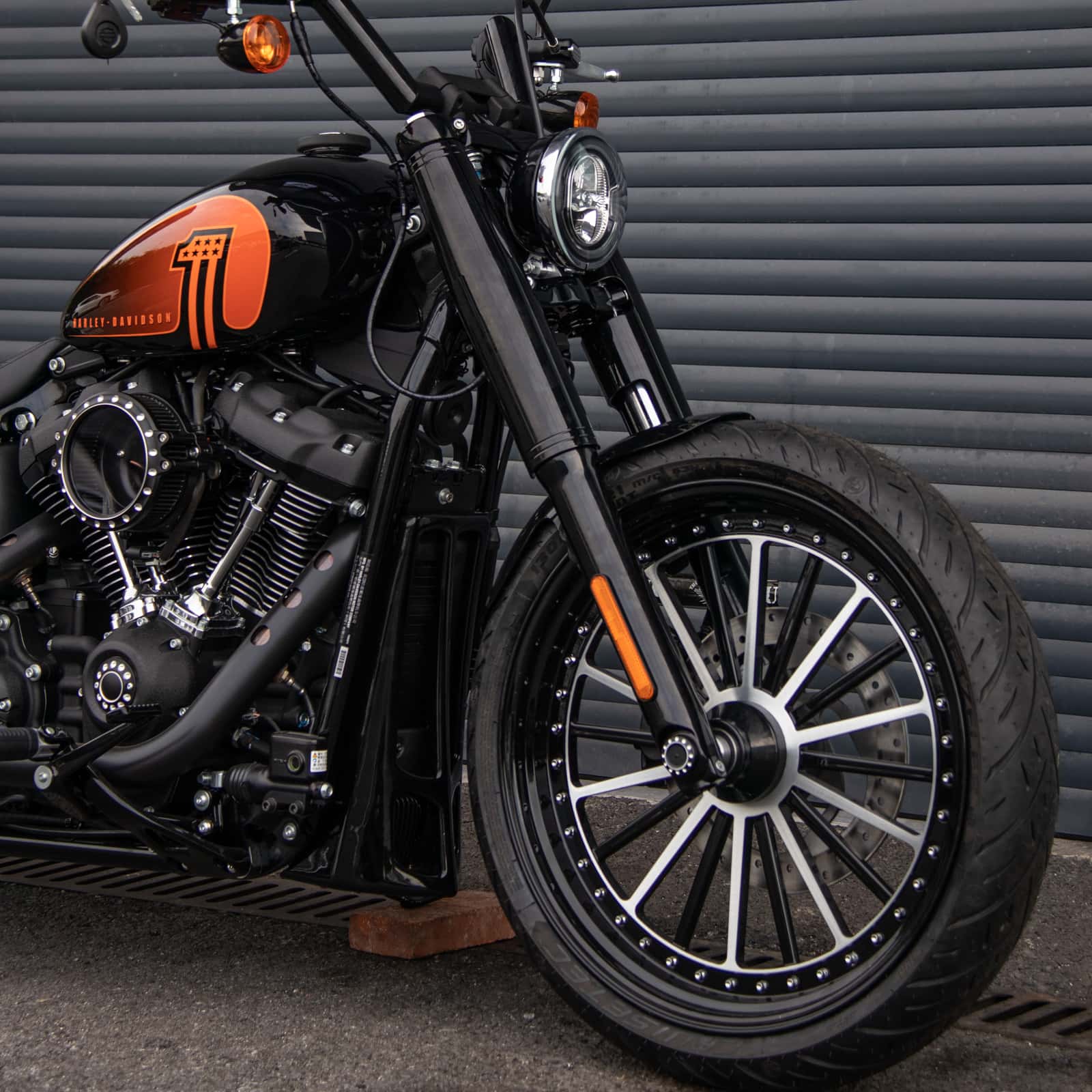 Gloss Black Wheels Haley Motor Rims Forged Wheel Multi-Spokes for 18-later harley Street bob Softail Standard Fatboy Breakout - Image 5