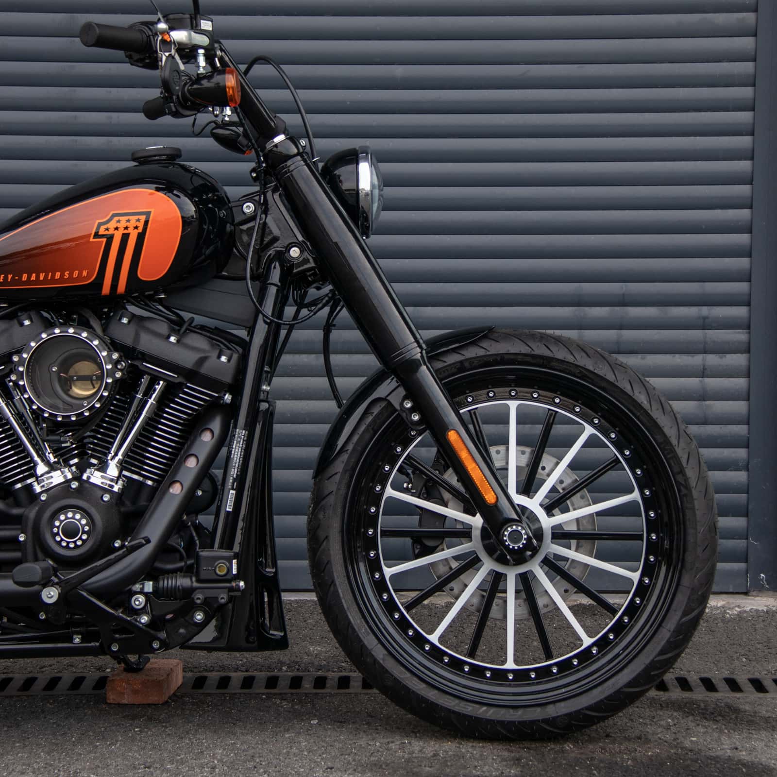 Gloss Black Wheels Haley Motor Rims Forged Wheel Multi-Spokes for 18-later harley Street bob Softail Standard Fatboy Breakout - Image 4