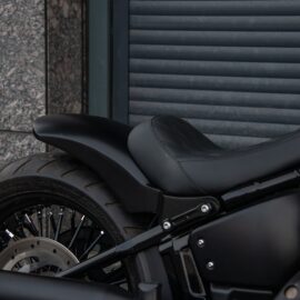 Hoprousa Short Rear Fender for 2018-later Harley Softail Street Bob 180/200 Matt Black Rear Wheel