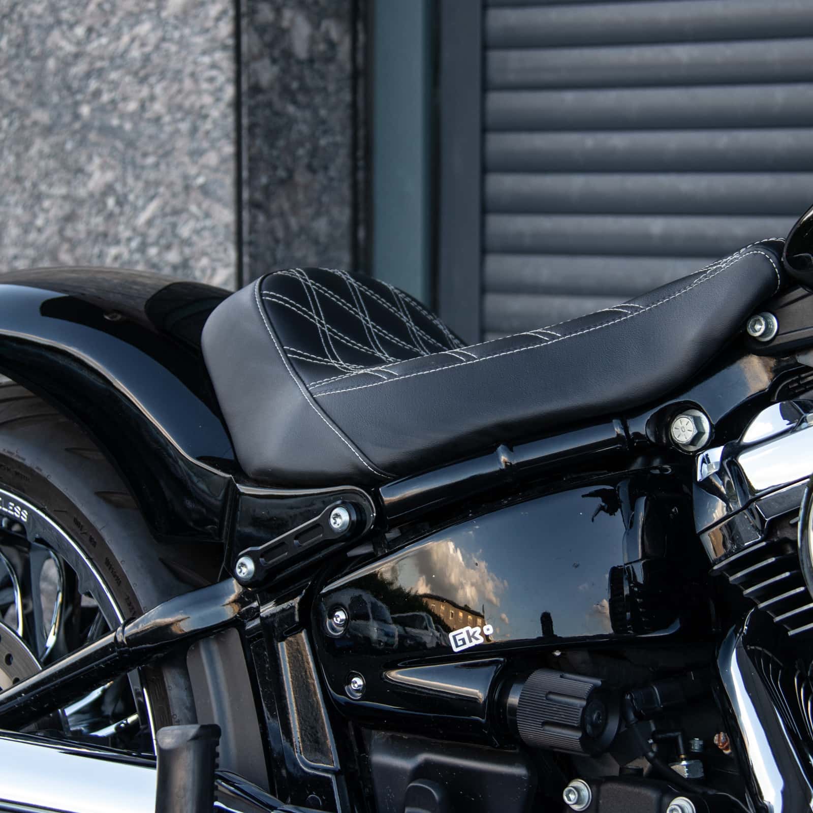 Motorcycle Solo Seat '18-later Street Bob Fatbob Low Rider Fit Hoprousa Short Rear Fender 260/280mm - Image 3