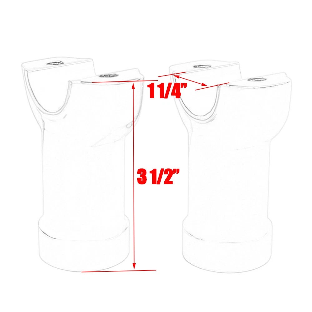 CNC 1 1/4" Handlebar 3.5" Risers Kit For Harley Breakout FXSB FXBR FXBRS Chrome - Image 2