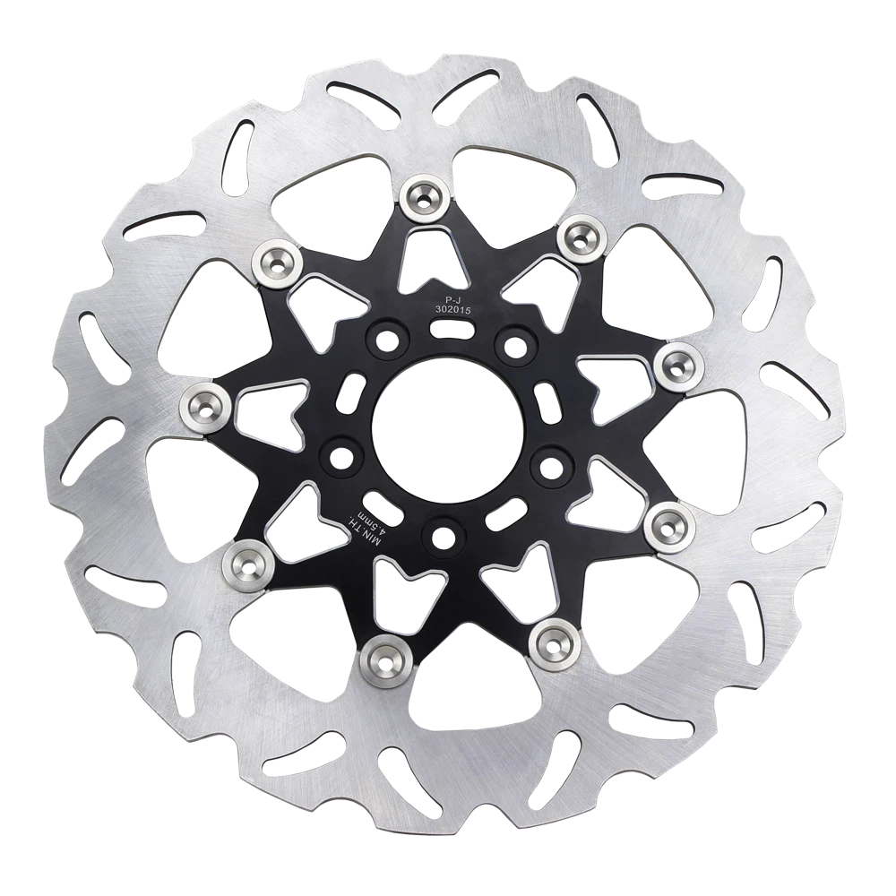 BLACK 11.8" Floating Front Brake Rotor for Harley Touring FLHX FLHT FLTR FLHR 08+