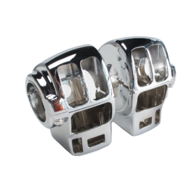 Chrome Switch Housing Kit For 96-13 Harley Touring FLTR FLHTK FLHT FLTRU