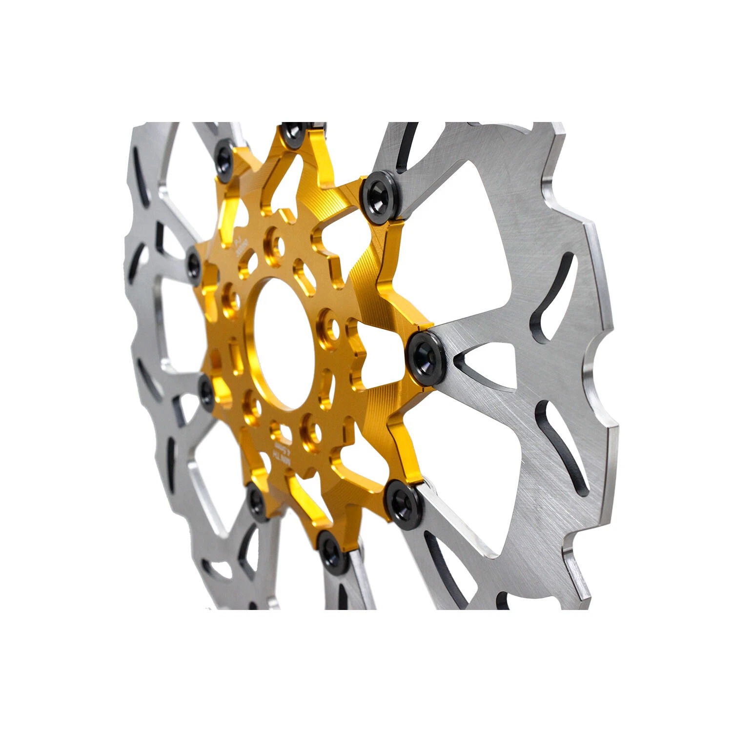 Orange 14" Real Floating Front Brake Rotor with Caliper Adapters for Harley 18-23 Fat Bob, Low Rider S/ST, FXDR114 - Image 4