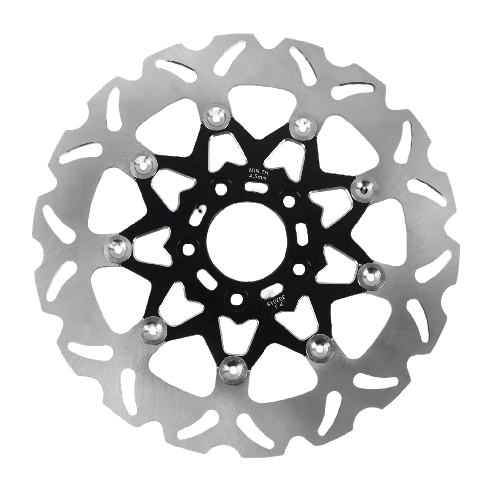 Black 11.5" Floating Front Brake Rotor for Harley Road Glide King Electra Street Glide
