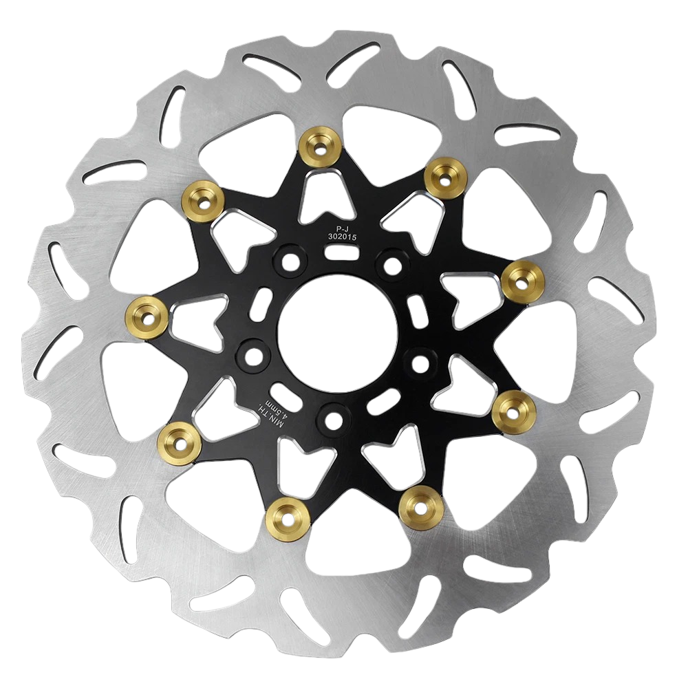 Black 11.8" Floating Front Brake Rotor for Harley 08-23 Touring Road Street Glide FLHT - Image 2