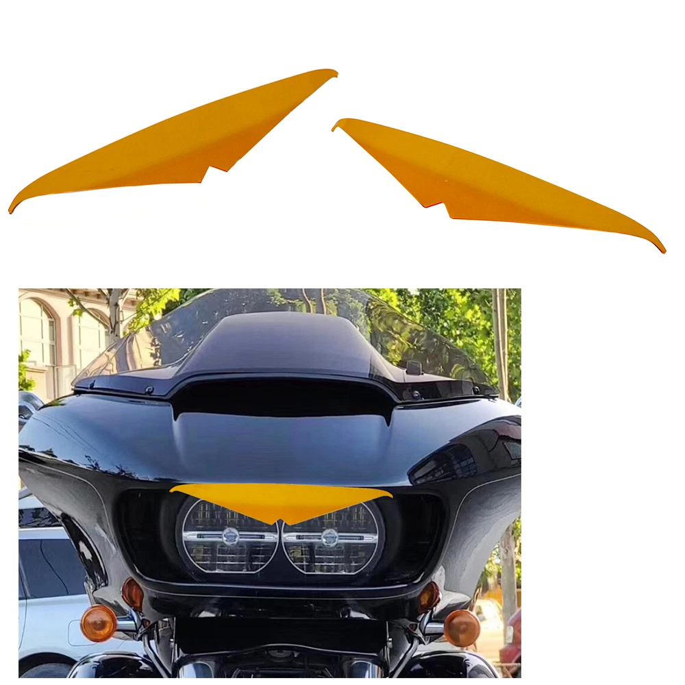 Orange Glide Headlight Eyebrow Trim for Harley 15-23 FLTRU FLTRXSE FLTRX - Image 4