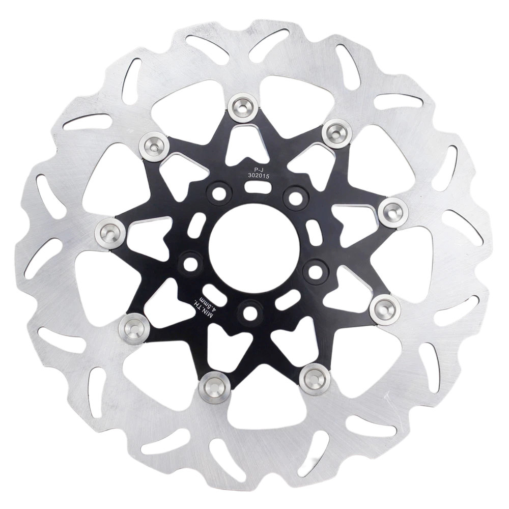 BLACK 11.8" Floating Front Brake Rotor for Harley Touring FLHX FLHT FLTR FLHR 08+ - Image 2