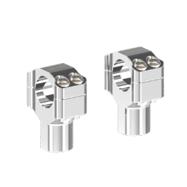 Chrome 1.25″ Handlebar Risers Clamp for Harley Road King Softail Dyna FXDB FXD