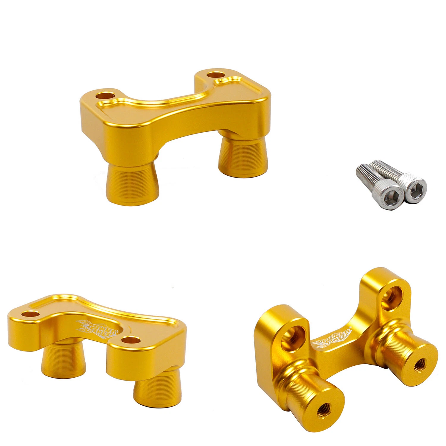 Gold Handlebar Front Riser Adapter for Harley Road Glide Street Bob Low Rider ST