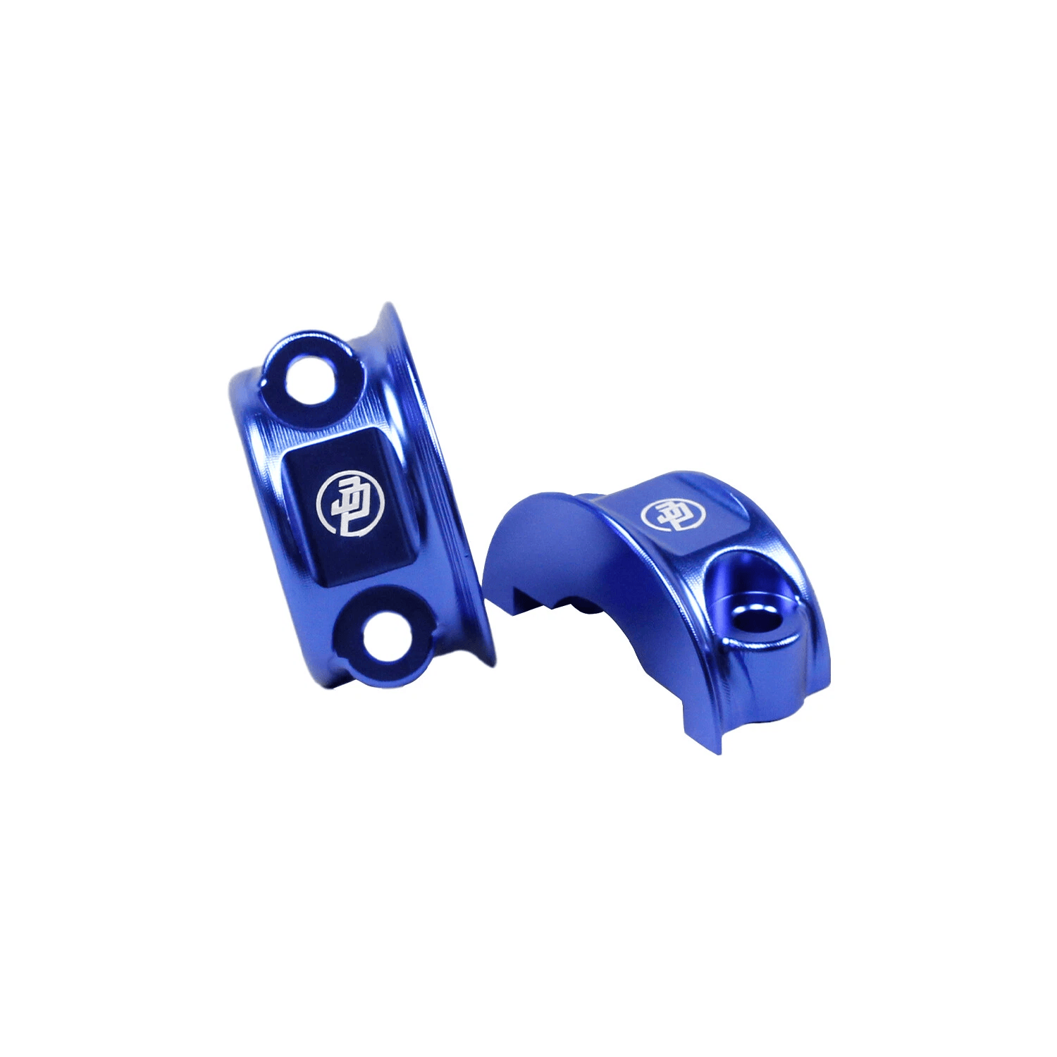 Blue Handlebar Clutch Brake Clamp Cover for Harley 96-23 Softail Touring Dyna XL