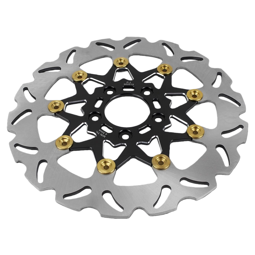 Black 11.8" Floating Front Brake Rotor for Harley 08-23 Touring Road Street Glide FLHT - Image 3