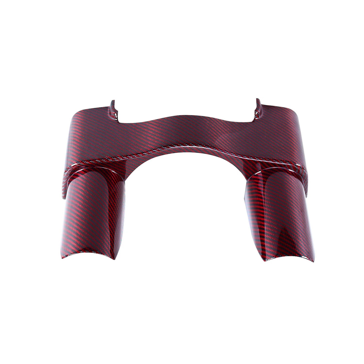Red Carbon Fiber Upper Front Fork Slider Cover for Harley 2014-2025 Touring FLH - Image 3