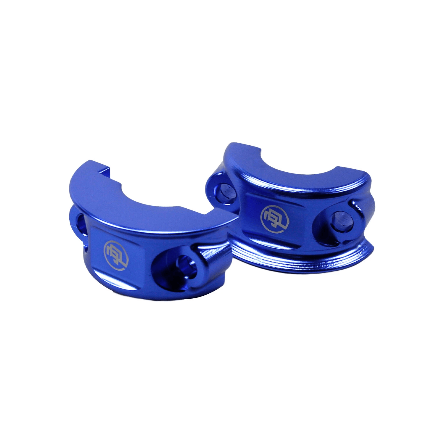 Blue Handlebar Clutch Brake Clamp Cover for Harley 96-23 Softail Touring Dyna XL - Image 4