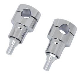 Chrome 1″ Bar 2.5″ Riser Stud Kit For Harley Softail Springer FXSTS FLSTS FLSTSB