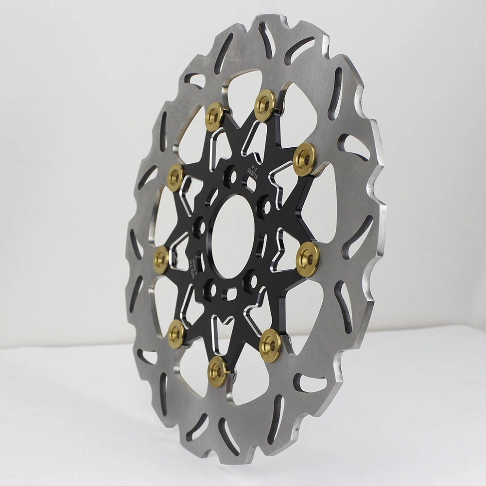Black 11.8" Floating Front Brake Rotor for Harley 08-23 Touring Road Street Glide FLHT - Image 5