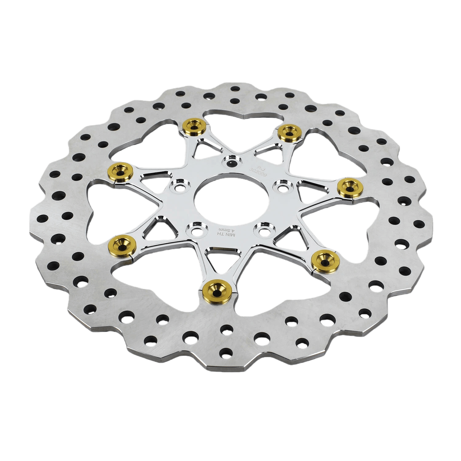 Chrome 11.8" Floating Front Brake Rotor Disc for Harley Softail Dyna Touring Sportster