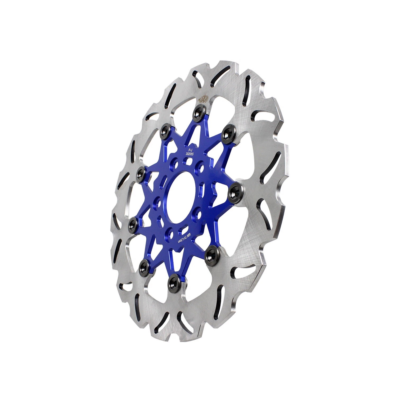 Blue 11.5" Floating Rear Brake Rotor for Harley Softail Fat Boy Bob FXBB FXBR FXLRST - Image 4