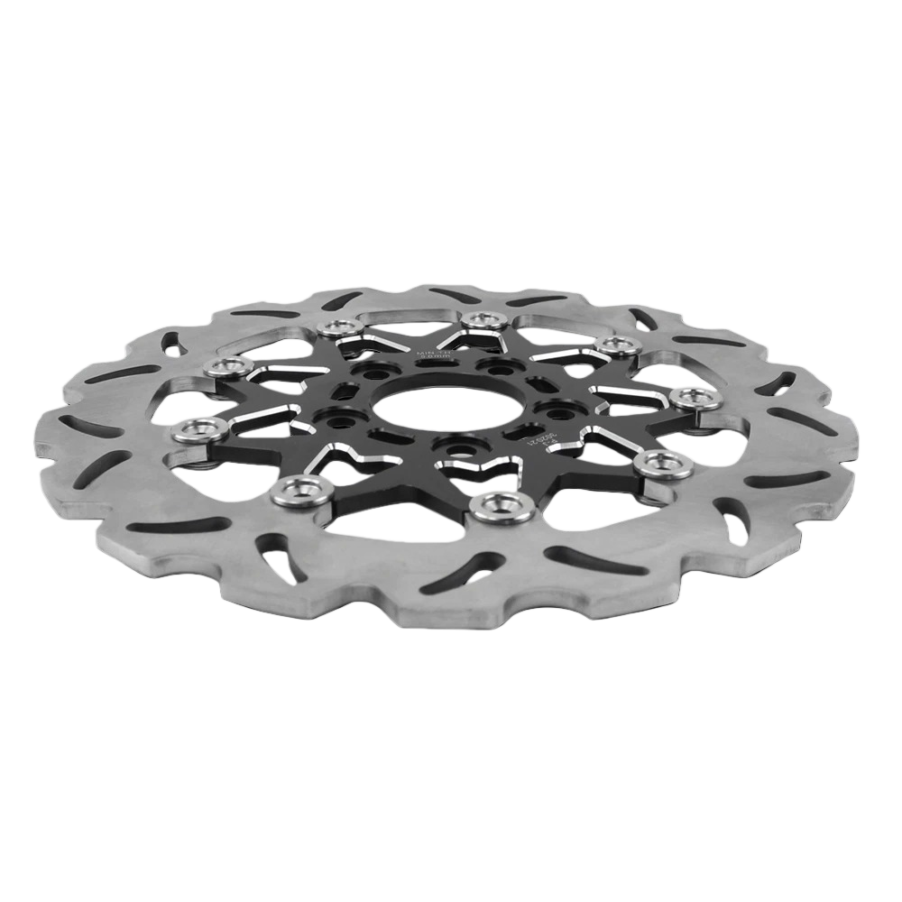 Black 11.5" Floating Rear Brake Rotor For Harley Dyna Street Fat Bob FXDWG FXDL FXDC - Image 4