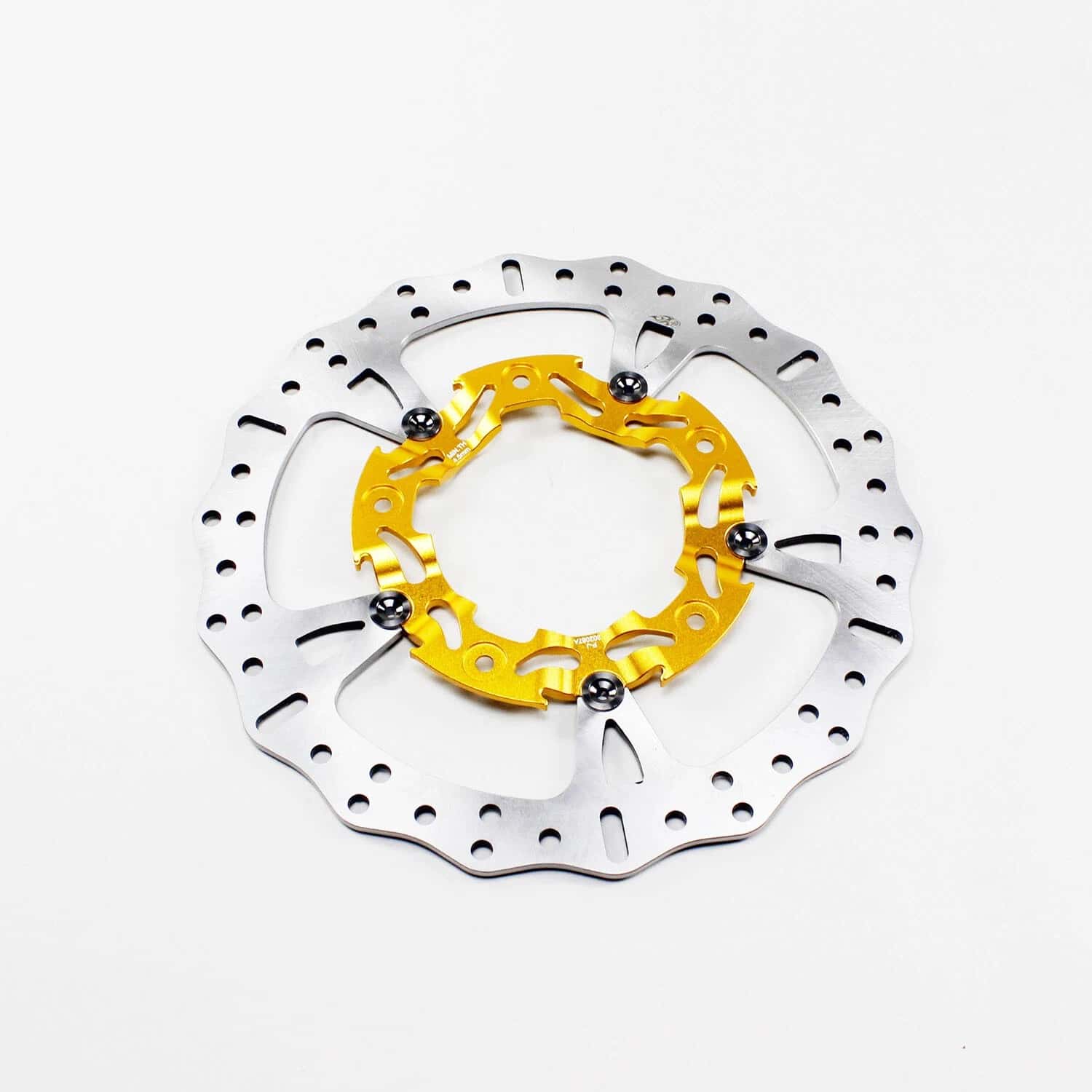 Gold 14.0" Big Brake Rotors for Harley Touring Enforcer Impeller Prodigy Wheel - Image 2