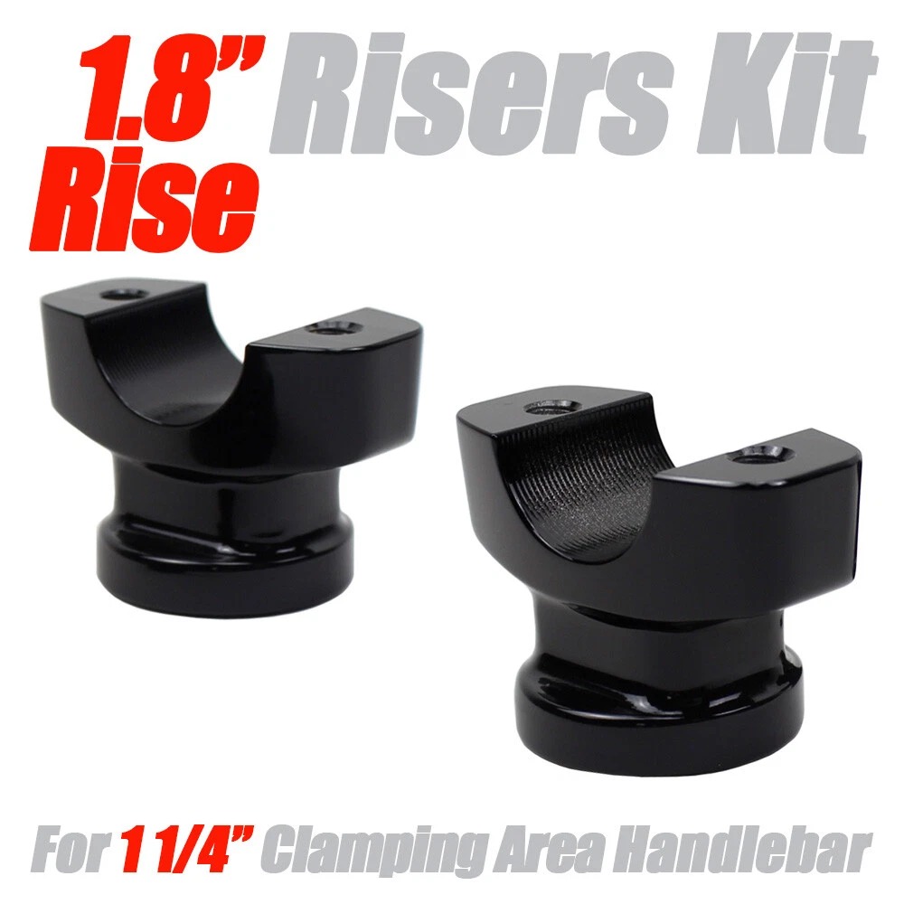 CNC 1.25" Handlebar 1.8" Risers Kit For Harley Breakout FXSB FXBR FXBRS Black