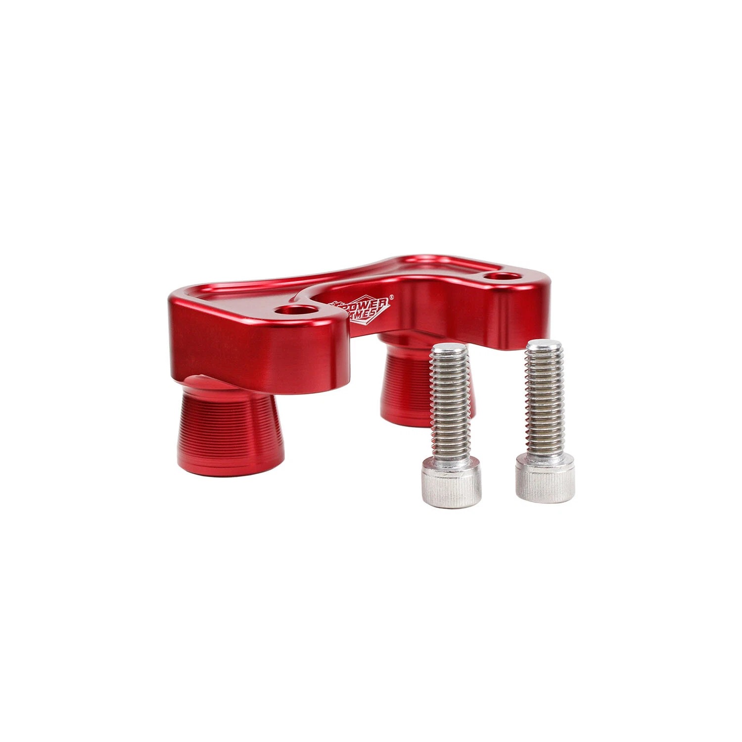 Red 2 3/8" Tall Handlebar Riser Adapter for Harley Softail FXST FXBB FXLRST FXFB - Image 3