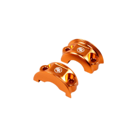 Orange Handlebar Clutch Brake Clamp Cover for Harley 96-23 Softail Touring Dyna XL