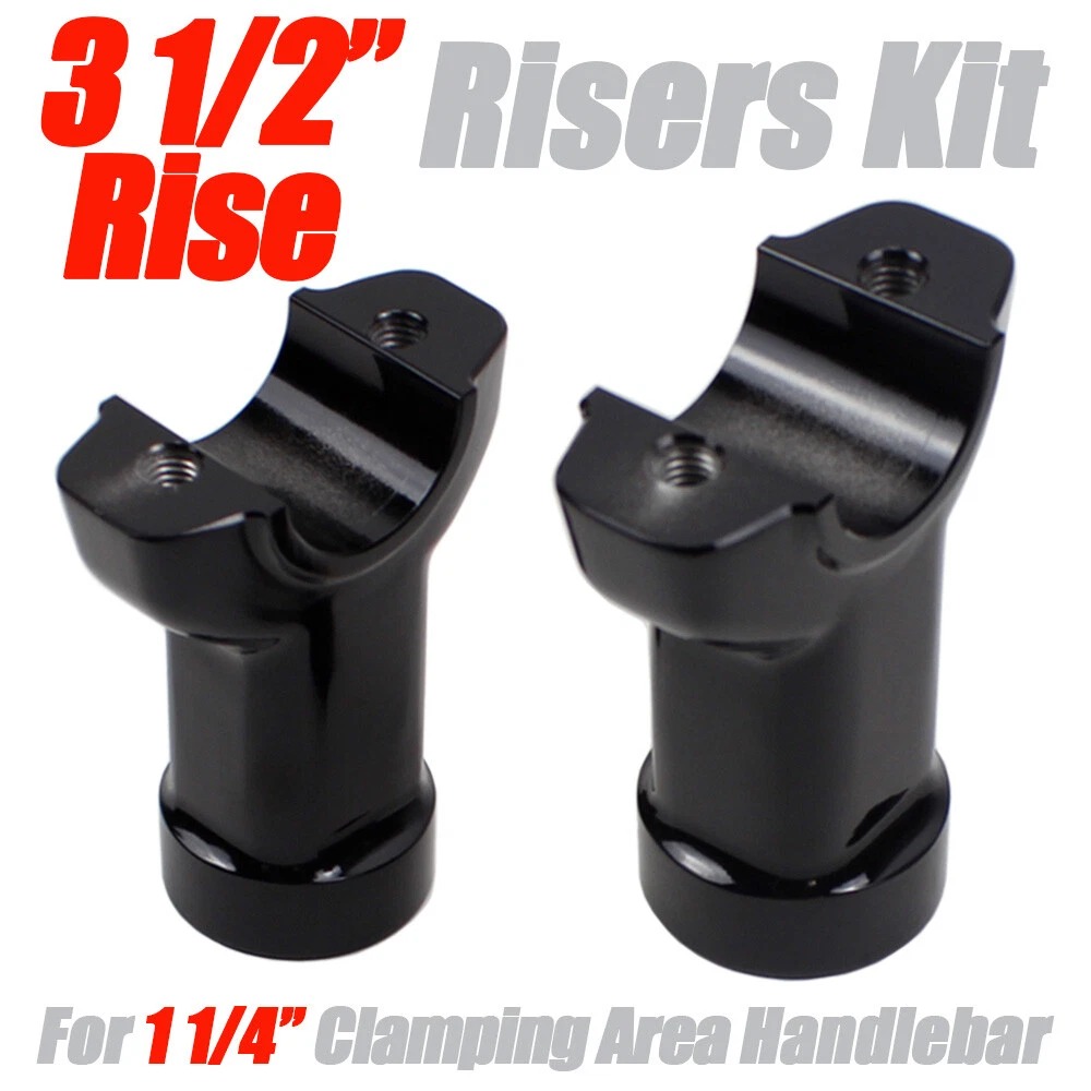 CNC 1 1/4" Handlebar 3.5" Risers Kit For Harley Breakout FXSB FXBR FXBRS Black