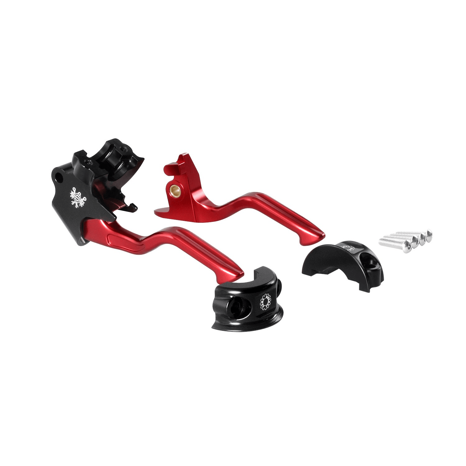 Red Easy Pull Clutch Brake Hand Control Levers for Harley 2018-Later Softail - Image 3