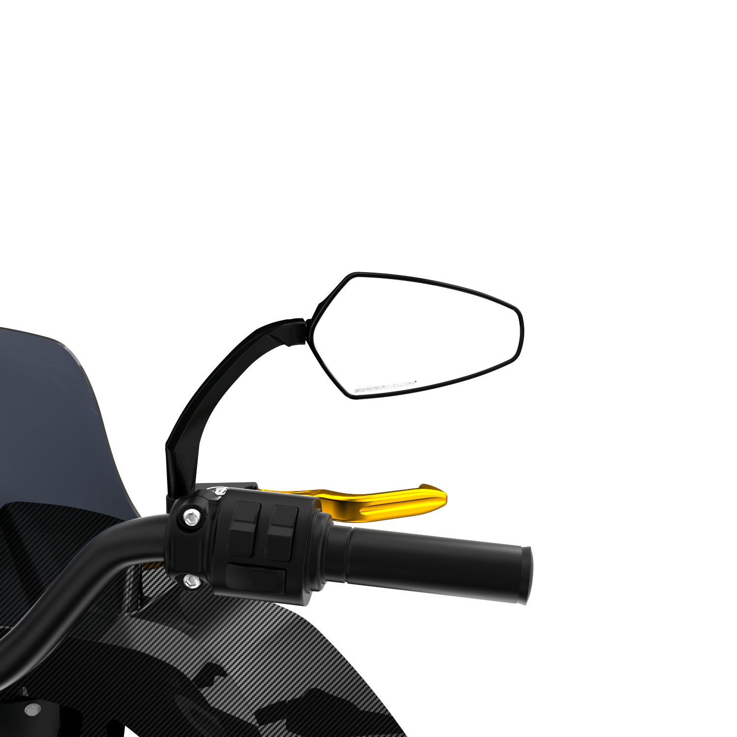 Black 4.3 inch Aluminum CNC Cut Motorcycle Rear View Mirrors for Harley Softail Dyna Sportster Touring - Image 6