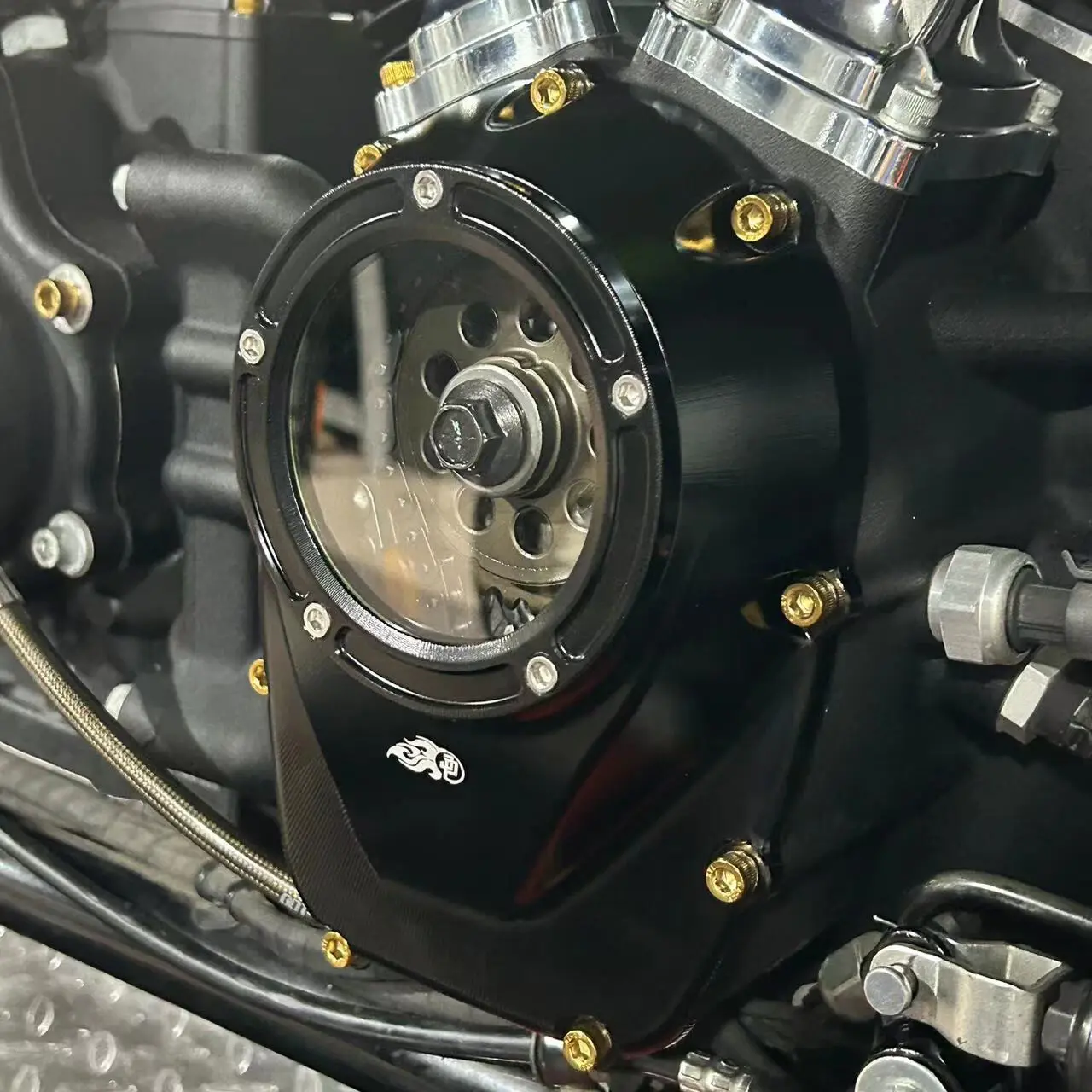 Black M8 Camshaft Cover for Harley 18-24 Softail 17-23 Touring Road Street Glide FLHT FLHR - Image 6