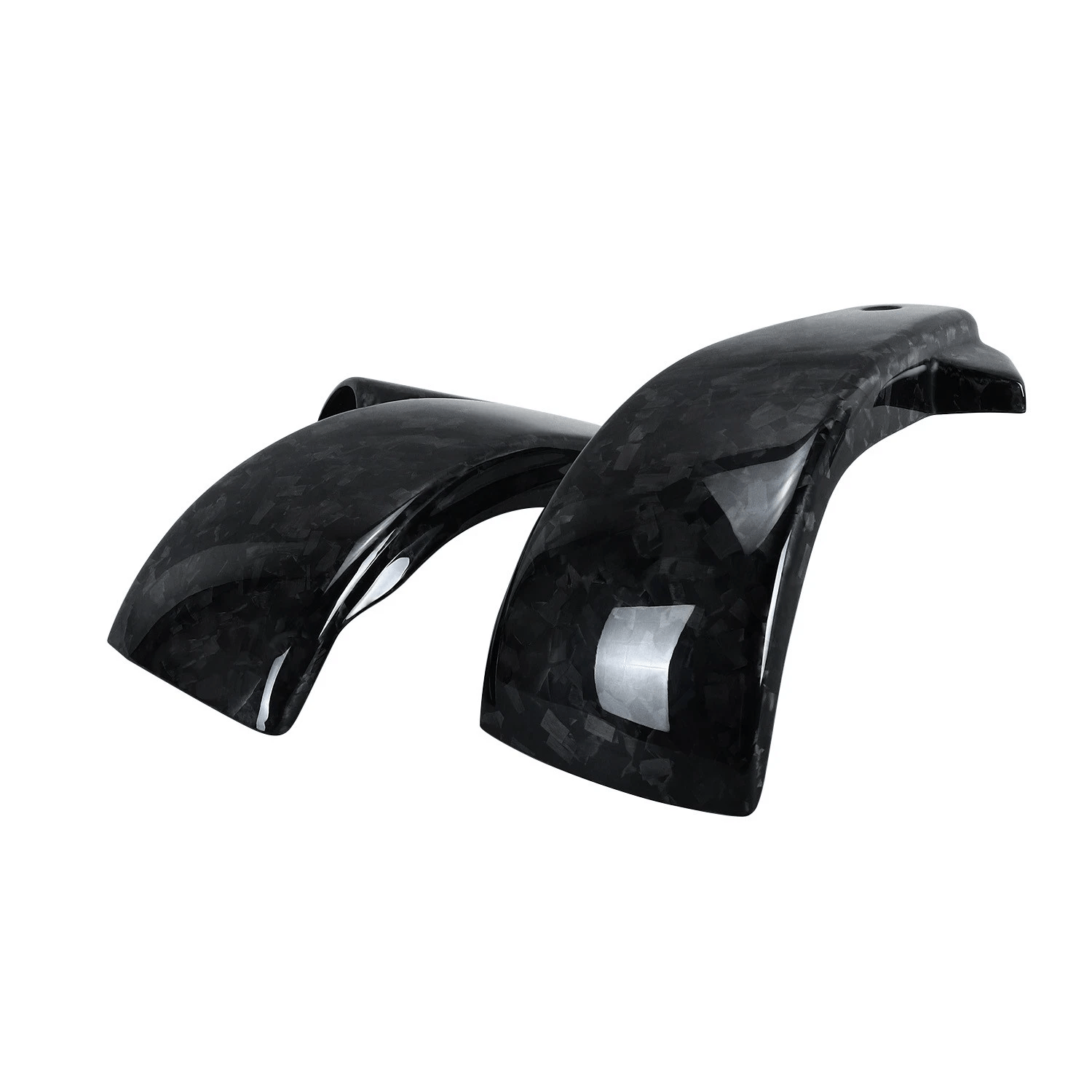 Black Carbon Fiber Battery Side Fairing Covers for Harley FLDE FLFB FLSB FXBR18+ - Image 3