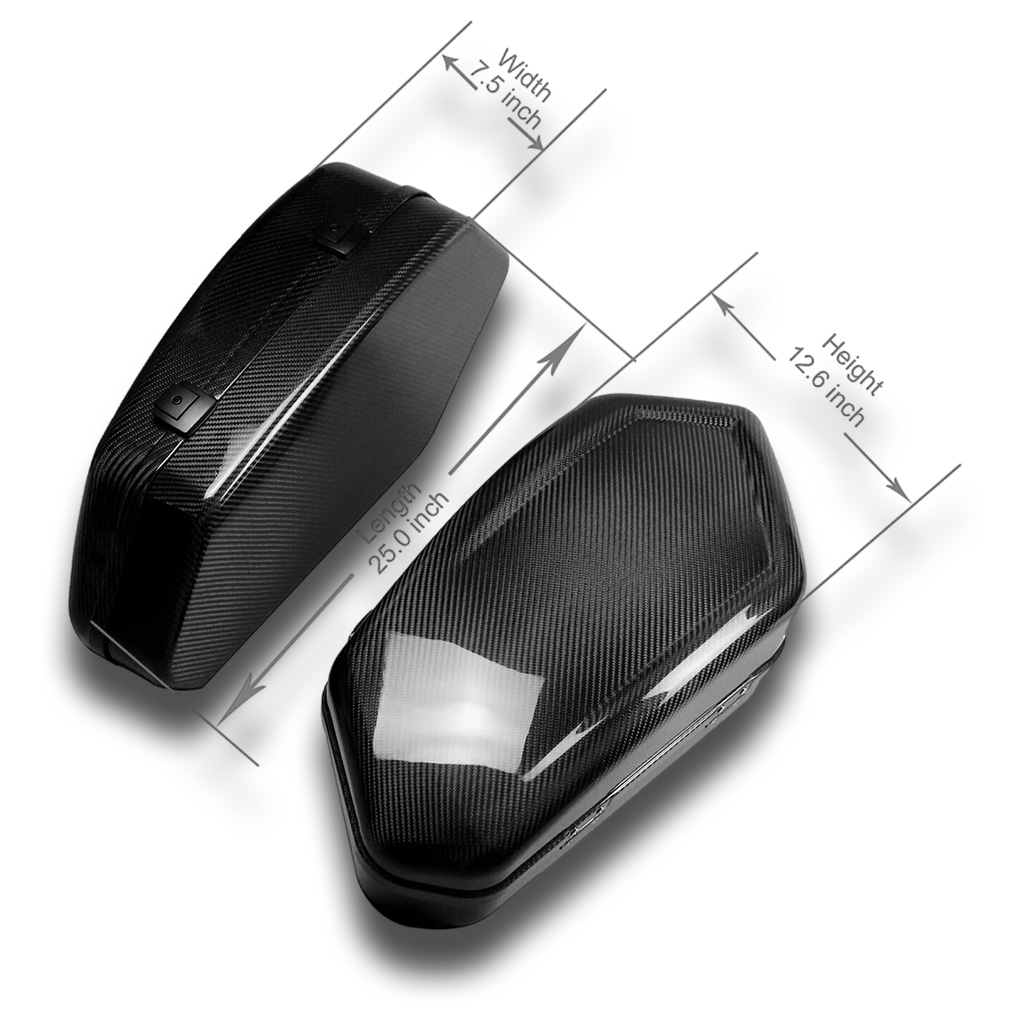 Carbon Fiber Saddlebags for Harley Softail Models 2018–2024 - Image 5