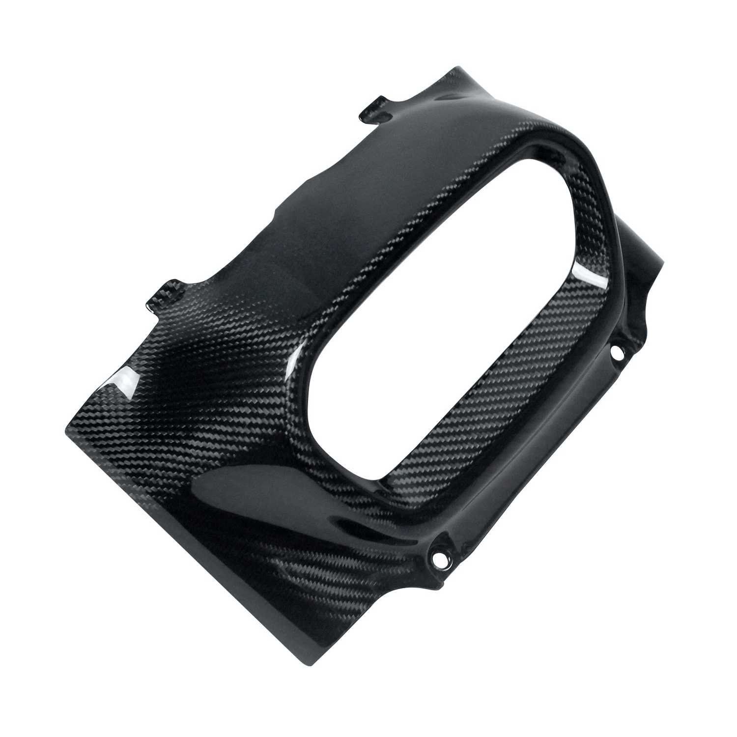 Black Carbon Fiber Headlight Fairing for Harley 2018-2024 Fat Bob FXFB, FXFBS - Image 2