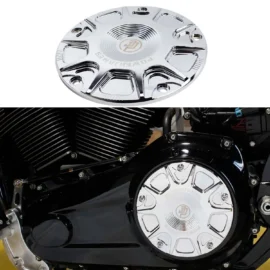Chrome 5 Hole  7.7″ Derby Clutch Cover for Harley Road Glide Street Glide Special FLTRXS FLHX FLHT 16-24