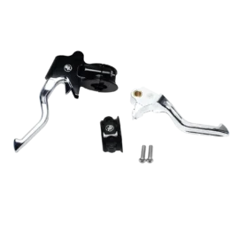 Chrome Easy Pull Clutch Brake Hand Control Levers for Harley 1996-2014 Softail Dyna, 96-03 XL,1996-07 Touring