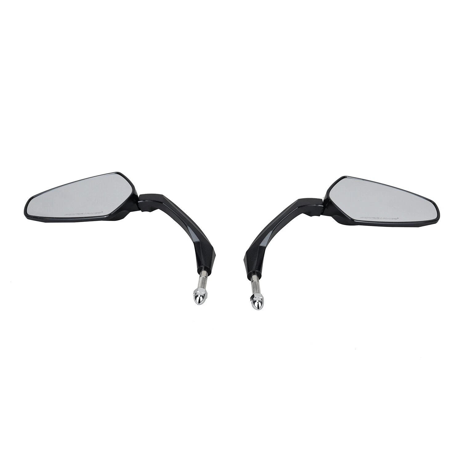 Black 4.3 inch Aluminum CNC Cut Motorcycle Rear View Mirrors for Harley Softail Dyna Sportster Touring - Image 5